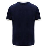 Fila Vintage Basilio Velour T-Shirt - Navy / Gardenia