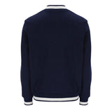 Fila Vintage Gabe Waffle Knit Jacket - Fila Navy / Gardenia