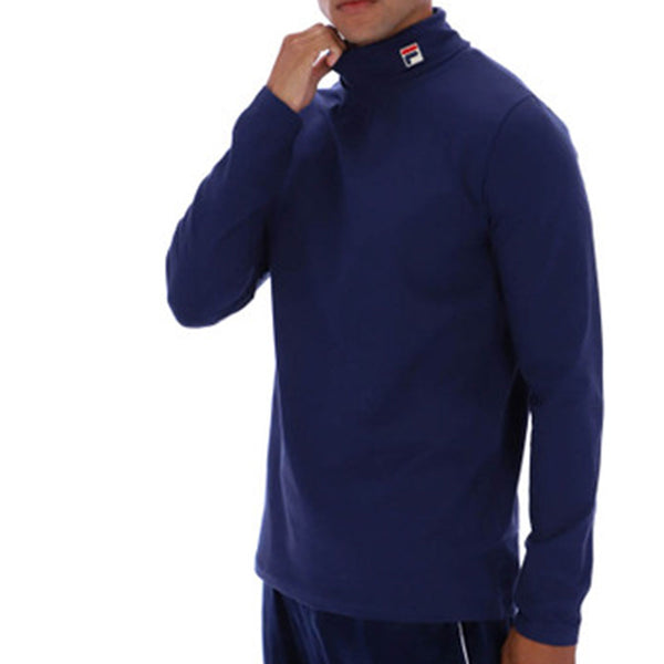 Fila Vintage 19th Classic Roll Neck Sweater  - Navy