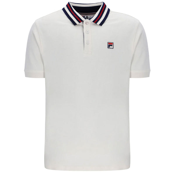 Fila Vintage Achille Polo Shirt - Gardenia White