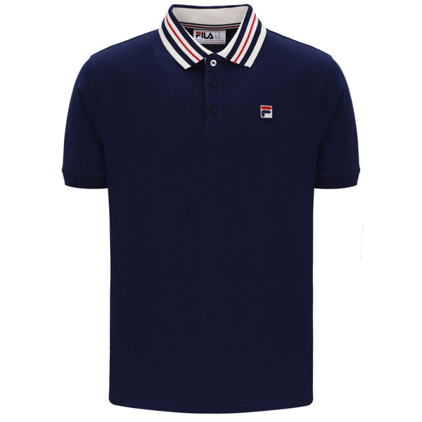 Fila Vintage Achille Polo Shirt - Fila navy