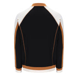 Fila Vintage Eliot Flat Lock Detail Track Jacket - Black/Gardenia/Pumkin Spice
