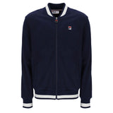 Fila Vintage Gabe Waffle Knit Jacket - Fila Navy / Gardenia