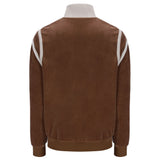 Fila Vintage Gabriele Velour Track Top - Cappuccino Brown
