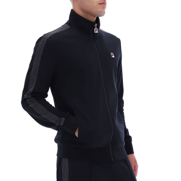 Fila Vintage Keith Contrast Stitch Tracktop - Black