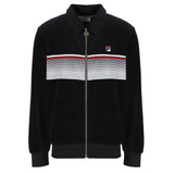 Fila Vintage Malakai Zip Up Velour Track Top - Black