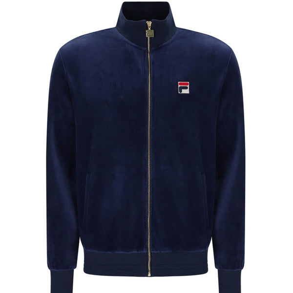 Fila Vintage Nero 2 Velour Track Jacket - Fila Navy