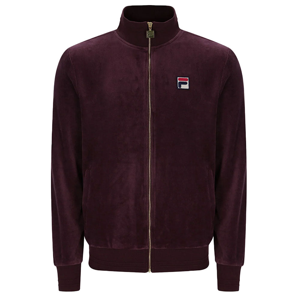 Fila Vintage Nero 2 Velour Track Jacket - Fudge Brown