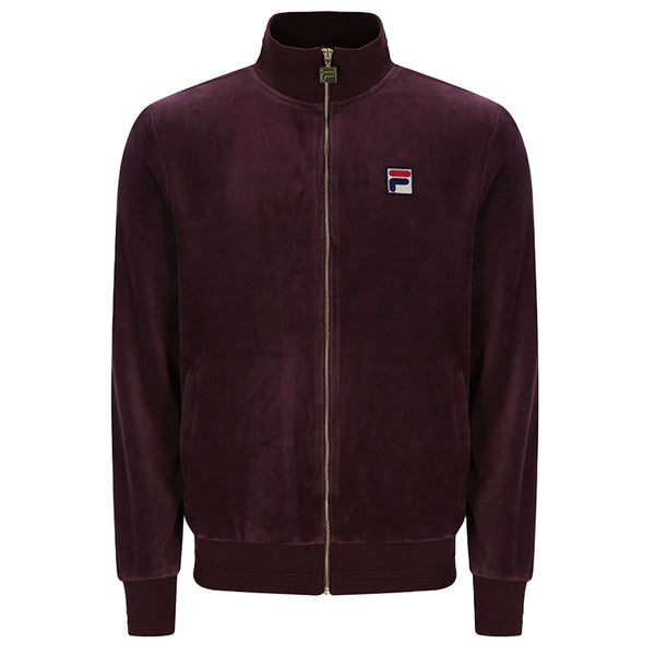 Fila Vintage Nero 2 Velour Track Jacket - Fudge Brown
