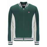 Fila Vintage Settanta MK1 Baseball Track Jacket - Pine Needle Green / Gardenia / Black