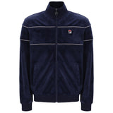 Fila Vintage Vittorio Velour Track Top - Navy / Gardenia