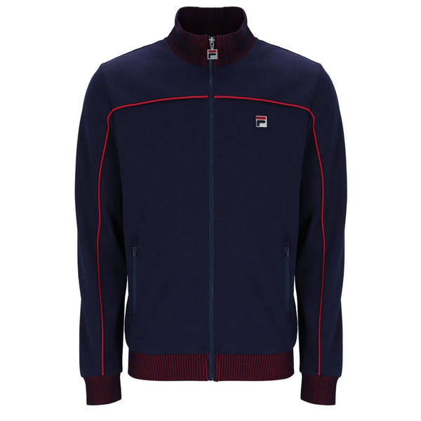FILA Zayn Lenticular Track Top - Peacoat Navy / Fila Red
