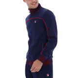 FILA Zayn Lenticular Track Top - Peacoat Navy / Fila Red