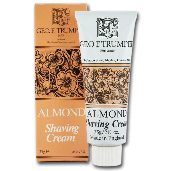 Geo F Trumper Almond Shaving Cream Tube 75g Aftershave Foam