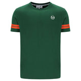 Sergio Tacchini Mens Grello T-Shirt - Eden/Tangerine Tango