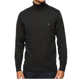 Gabicci Vintage Ricardo Knitted Roll Neck V55GK09 - Black
