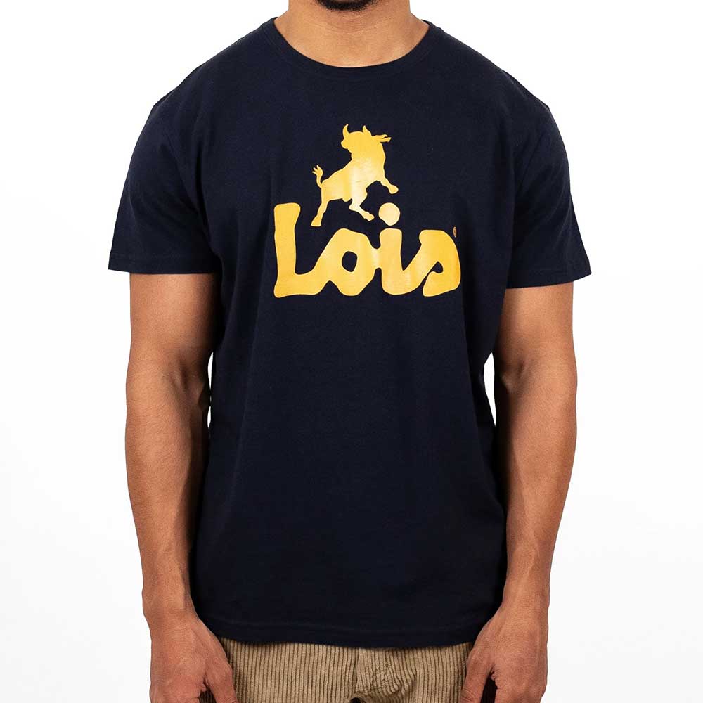Lois Jeans New Baco Logo Classic T-Shirt - Navy