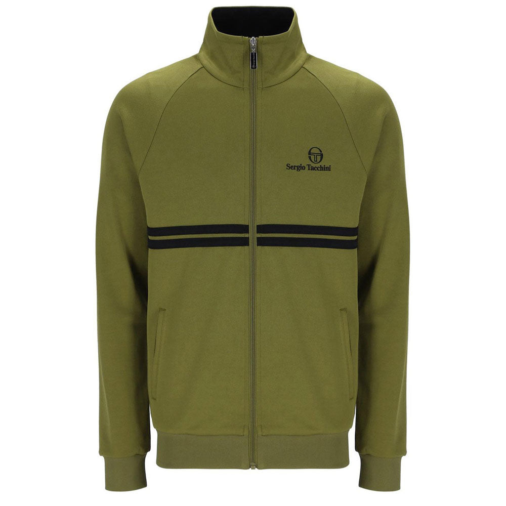 Sergio Tacchini New Dallas Track Top - Avocado/ Black