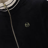 Sergio Tacchini Lazzari Velour Track Top Jacket - Black