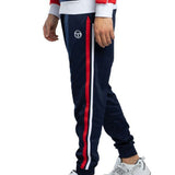 Sergio Tacchini New Ghibli Track Pant Joggers - Maritime Blue / Adrenaline Rush / White