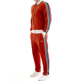Sergio Tacchini Monte Velour Track Pants- Rooibos Tea/Gardenia