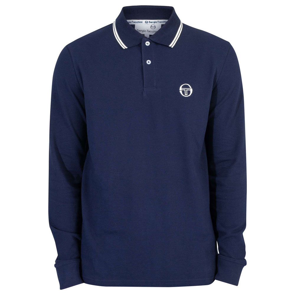 Light Blue Armani Polo Shirts Long Sleeve Sergio Tacchini 020 Long