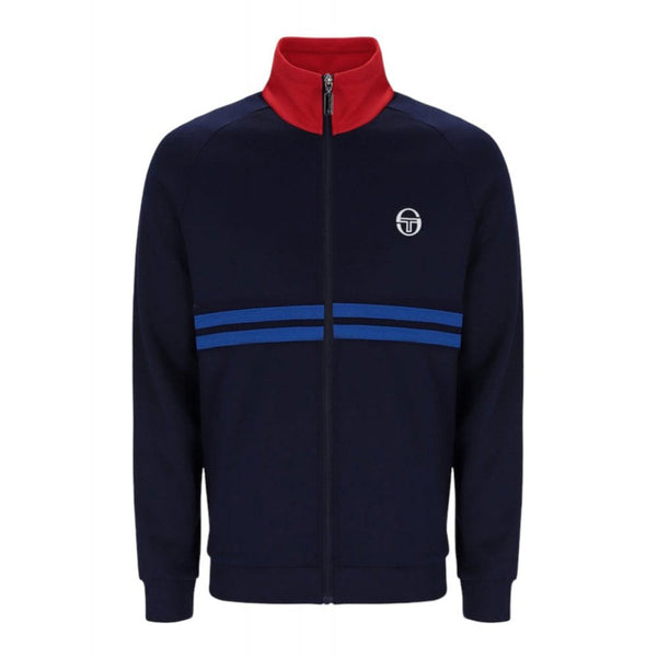 Sergio Tacchini Dallas Track Top - Maritime Blue / Adrenaline Rush Red