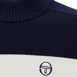 Sergio Tacchini Damarindo Turtle Neck Jumper - Maritime Blue/Gardenia