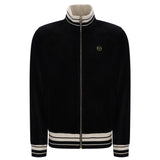 Sergio Tacchini Lazzari Velour Track Top Jacket - Black