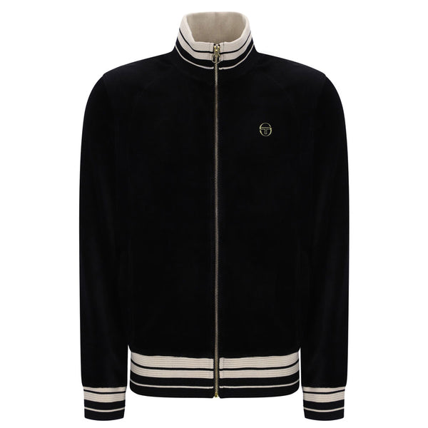 Sergio Tacchini Lazzari Velour Track Top Jacket - Black