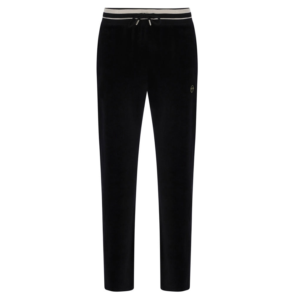 Sergio Tacchini Lazzari Velour Track Pant Joggers - Black