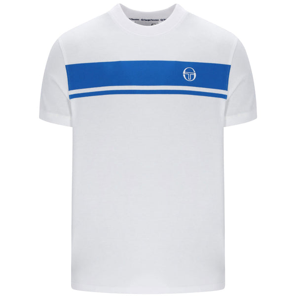 Sergio Tacchini Master T-Shirt - White/Princess Blue