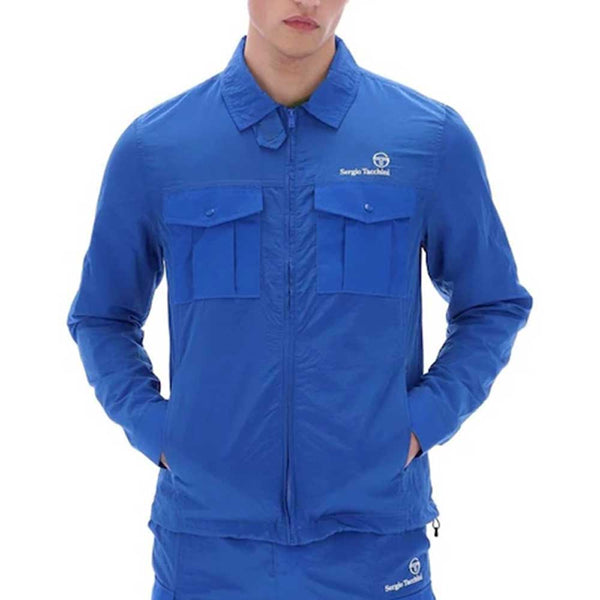 Sergio Tacchini Mens Luciano Shacket Jacket - Nautical Blue