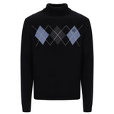 Sergio Tacchini Moretti Knitted Roll Neck Jumper - Black Country Blue