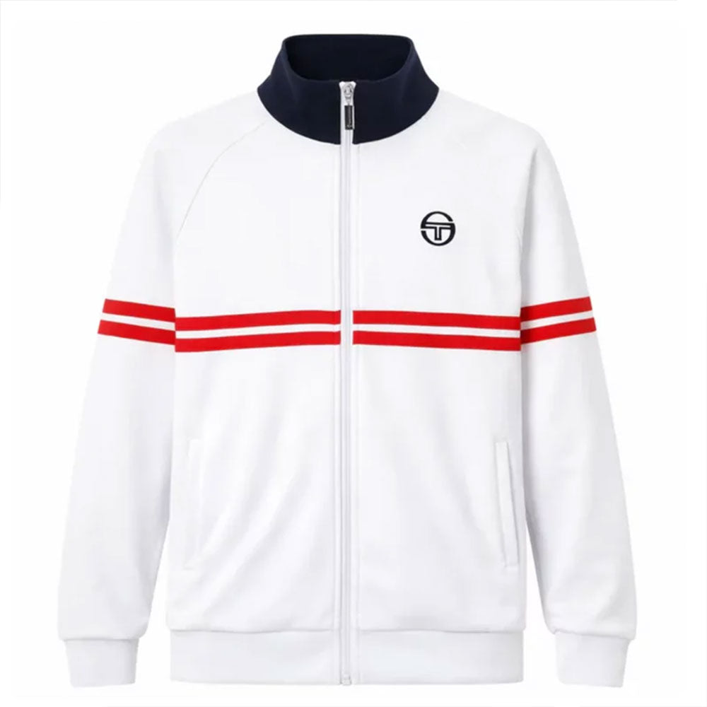 Sergio Tacchini New Dallas Track Jacket - White/Maritime Blue/Adrenaline Rush