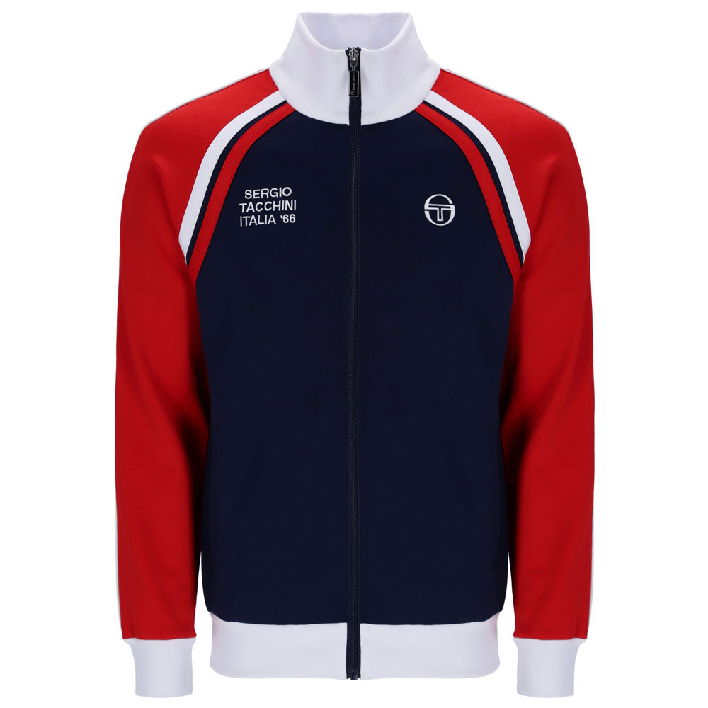 Sergio Tacchini New Ghibli Track Jacket - Maritime Blue / Adrenaline Rush / White