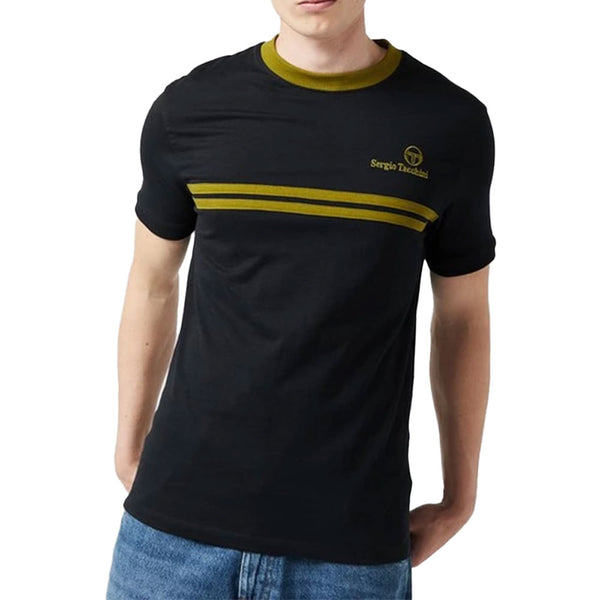 Sergio Tacchini New Supermac T-Shirt - Black / Avacado