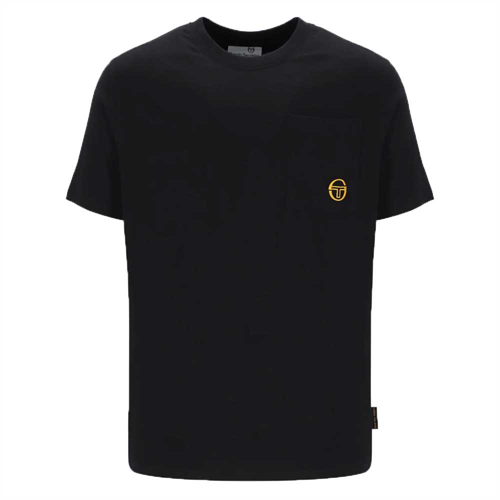 Sergio Tacchini Nicolosi Pocket T-Shirt - Black / Gold