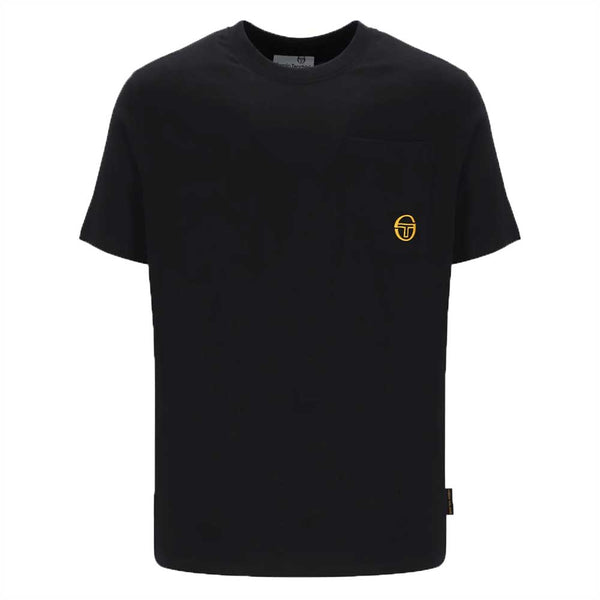 Sergio Tacchini Nicolosi Pocket T-Shirt - Black / Gold