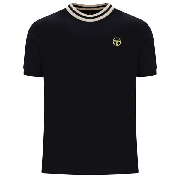 Sergio Tacchini Rainer SS T-Shirt - Black/Peyote