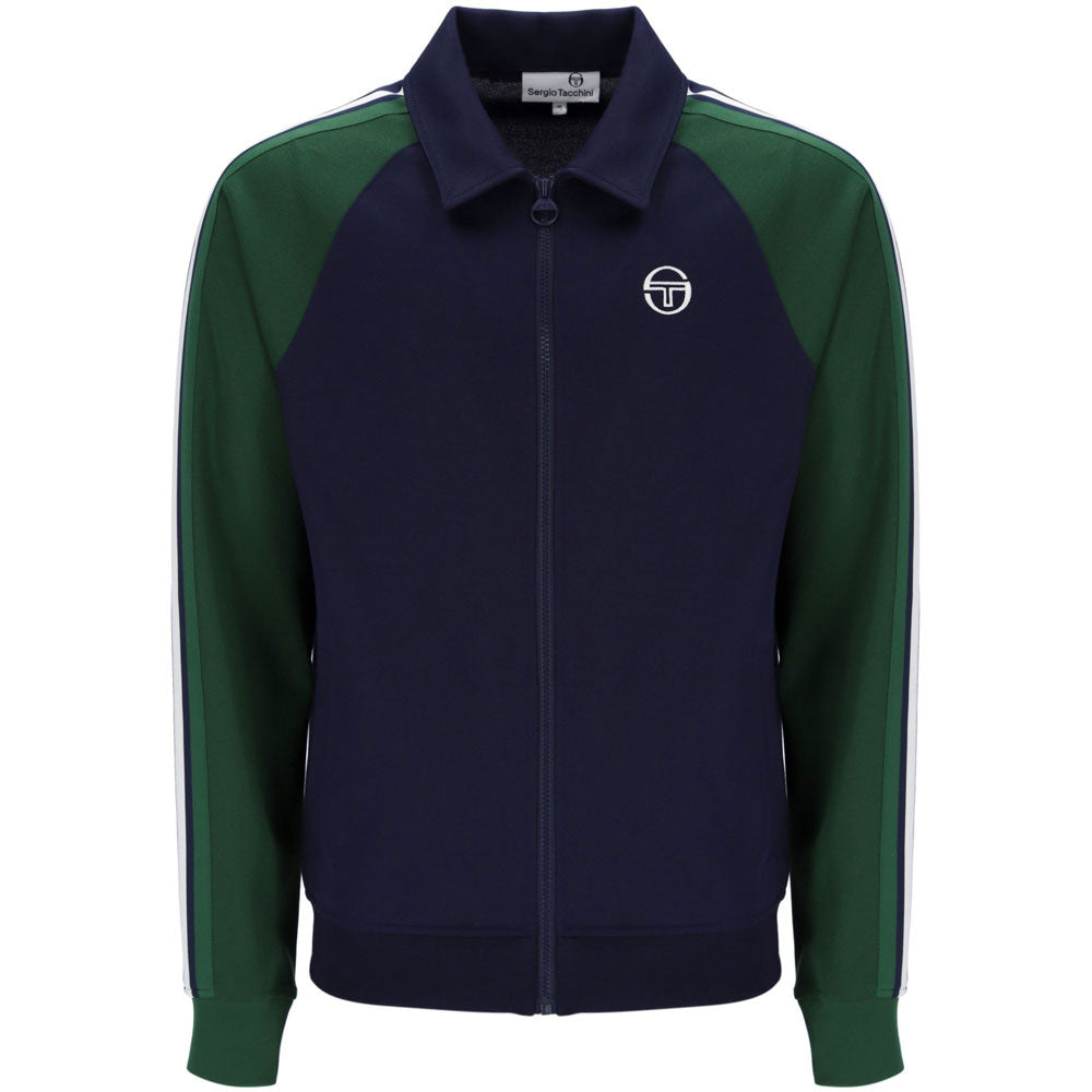Sergio Tacchini Renshaw Track Top - Maritime Blue/Eden Green