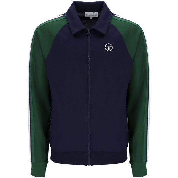 Sergio Tacchini Renshaw Track Top - Maritime Blue/Eden Green