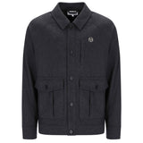 Sergio Tacchini Rico Melton Jacket - Charcoal Marl Grey
