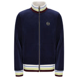 Sergio Tacchini Sartori TJ Velour Track Jacket - Maritime Blue