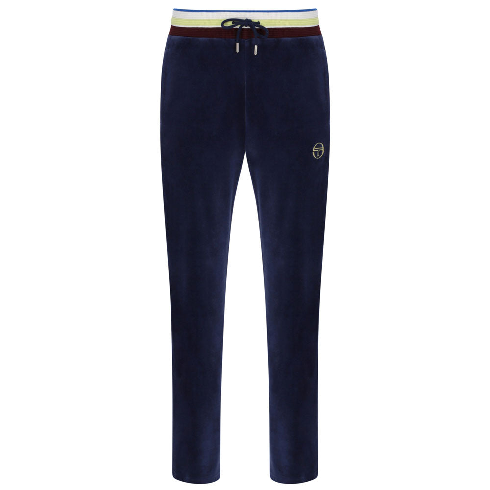 Sergio Tacchini Sartori TJ Velour Track Pant Joggers- Maritime Blue