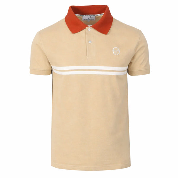 Sergio Tacchini Supermac Polo Shirt - Mojave Dessert/Rooibos Tea/Gardenia