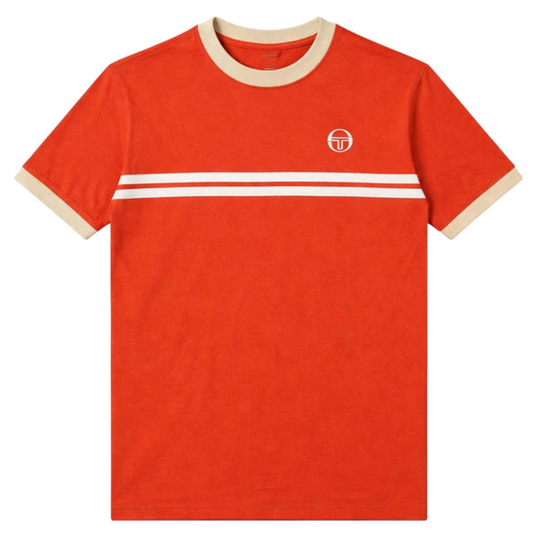 Sergio Tacchini Supermac T-Shirt - Rooibos Tea Orange Mojave Desert Gardenia