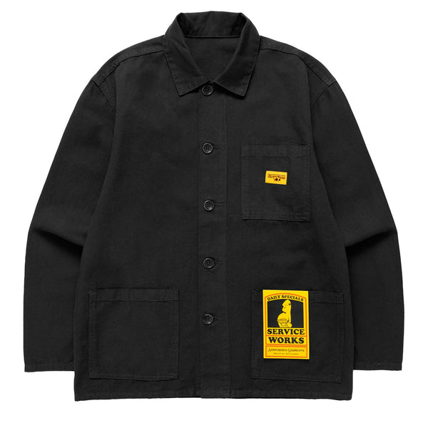 Service Works Classic Chore Shirt Jacket - Black