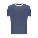 Fila Vintage Ringer Marconi T-Shirt - Vintage Indigo/Gardenia