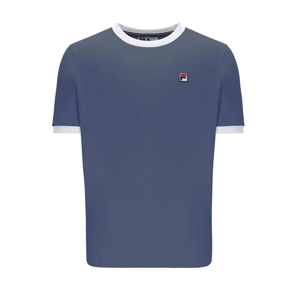 Fila Vintage Ringer Marconi T-Shirt - Vintage Indigo/Gardenia